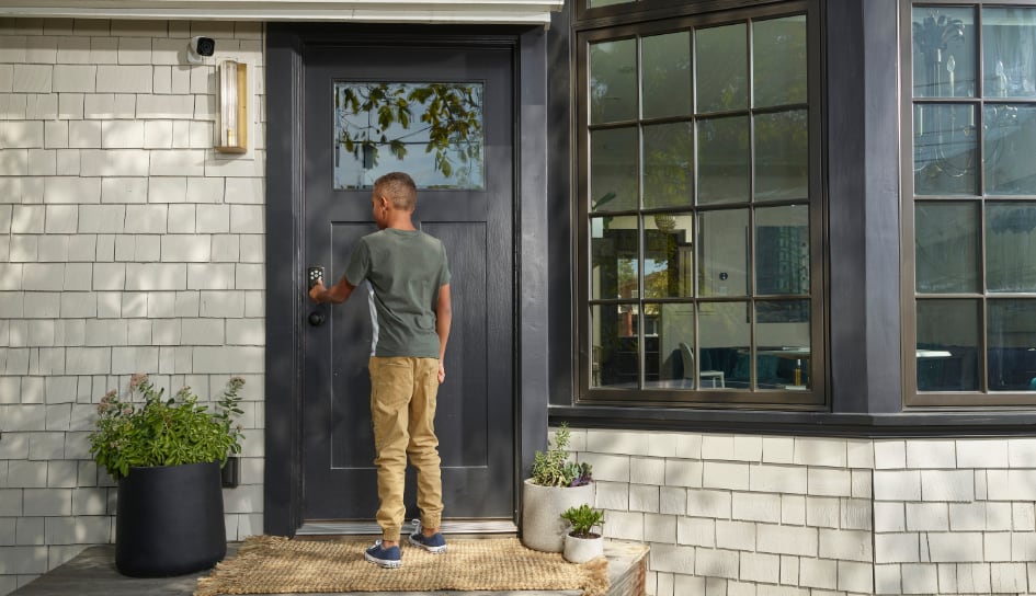 Vivint Smart Lock on home in Blacksburg