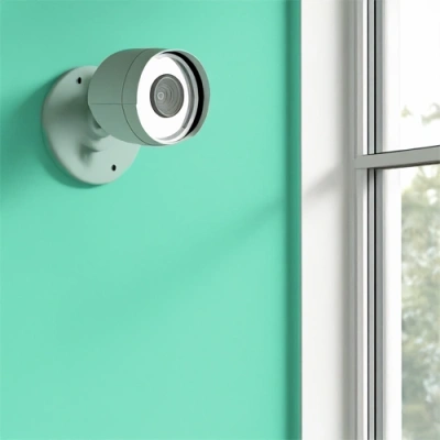 Blacksburg vivint camera facing a window